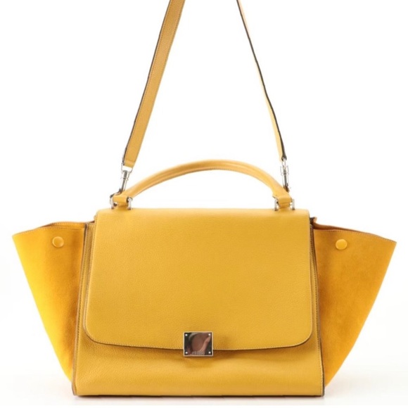 Céline Trapeze Bag Medium in Yellow - Picture 2 of 9